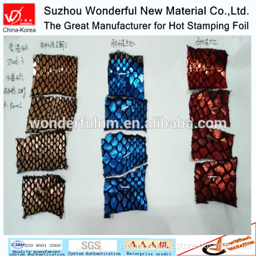 Washable heat transfer hot stamping foil for fabric
